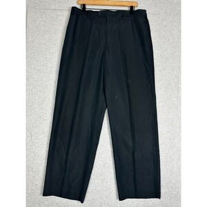 Hill Archer Dress Pant Mens 36x30 Black Straight Flat Front Trouser Single Needl